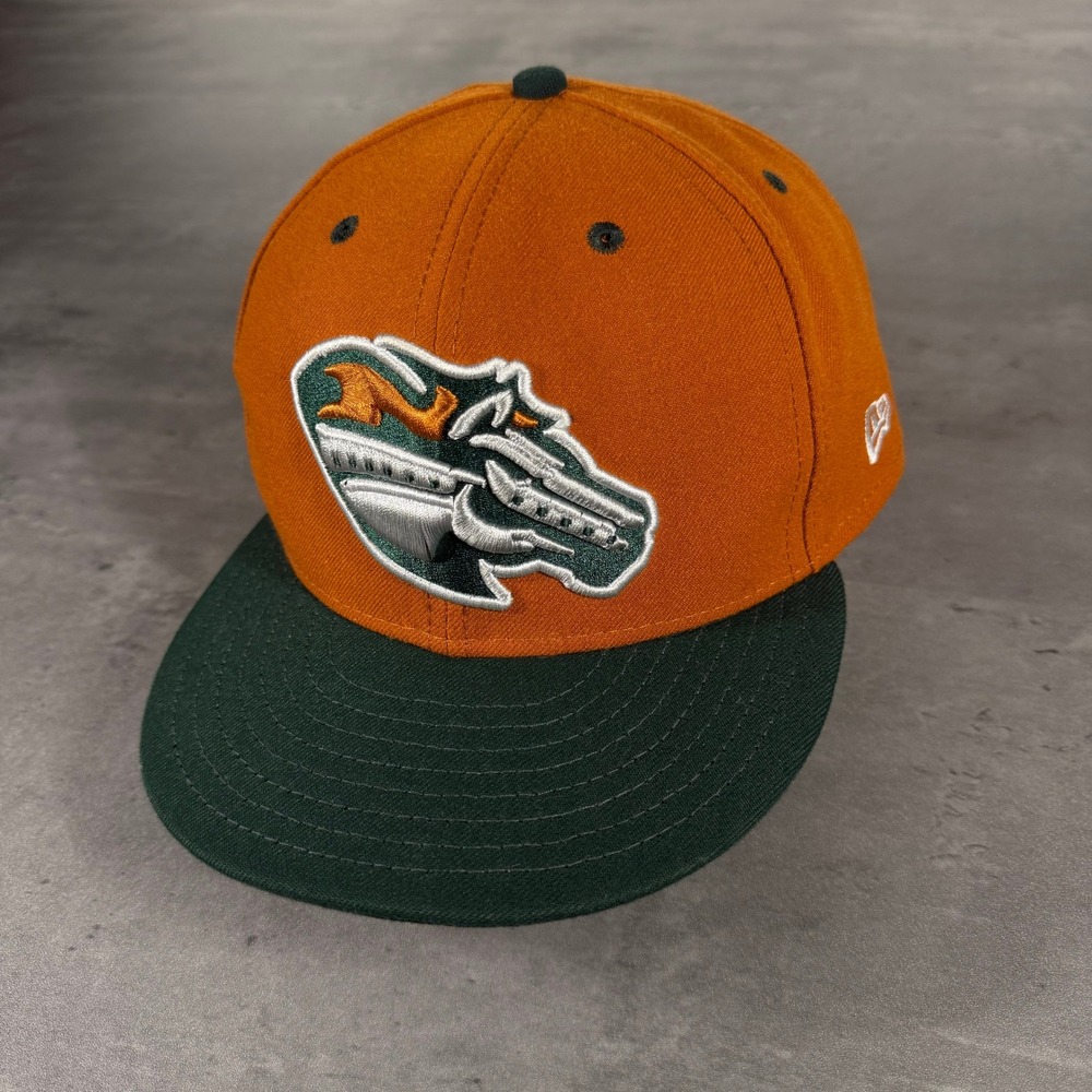 Stockton Ports Hat New Era Cap  Orange Green 8 Dia De Los Muertos Skull Skeleton